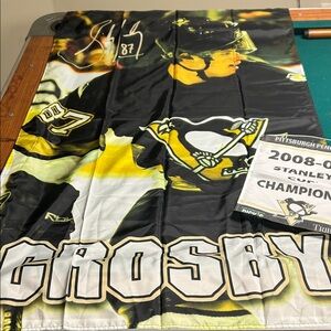 Penguins Crosby Hockey Flag